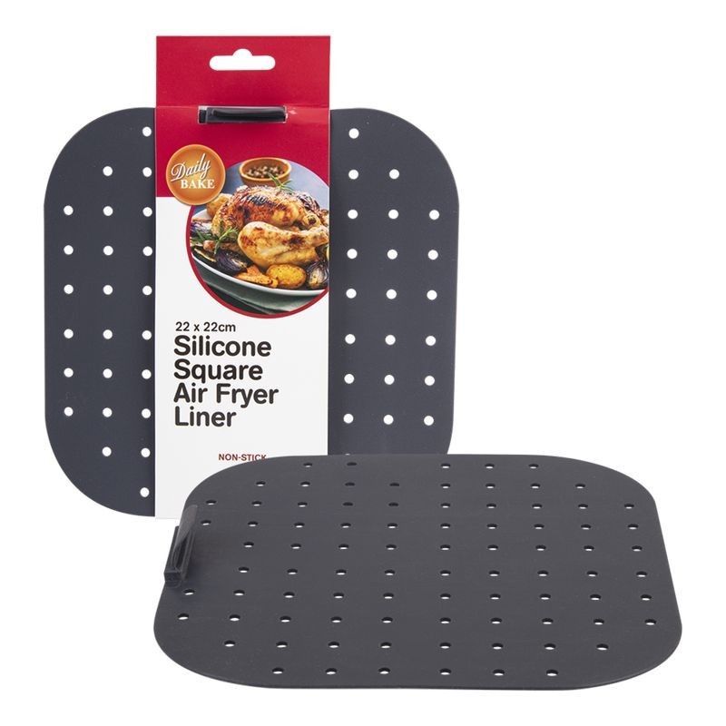Daily Bake Silicone Square Air Fryer Lines 22x22cm Daily Bake - 1