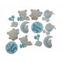 Cupcake Toppers - Edible Wafer Top - Team Boy 12pk
