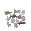 Cupcake Toppers - Edible Wafer Top - Farmyard 12pk