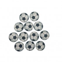 Cupcake Toppers - Edible Wafer Top - Soccer Balls 12pk Unbranded - 1