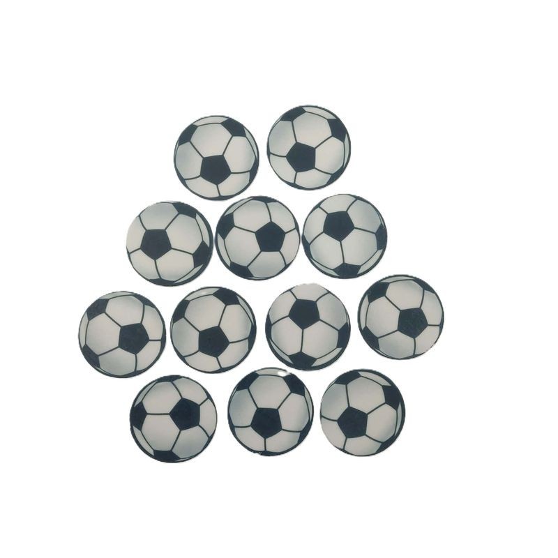 Cupcake Toppers - Edible Wafer Top - Soccer Balls 12pk Unbranded - 1