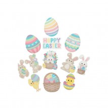 Cupcake Toppers - Edible Wafer Top - Easter 12pk