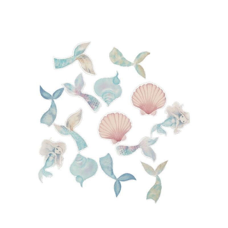 Cupcake Toppers - Edible Wafer Top - Mermaids 12pk