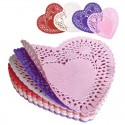 Heart Paper Doilies – 10cm Pack of 25 Red