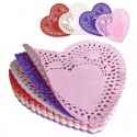 Heart Paper Doilies – 10cm Pack of 25 White