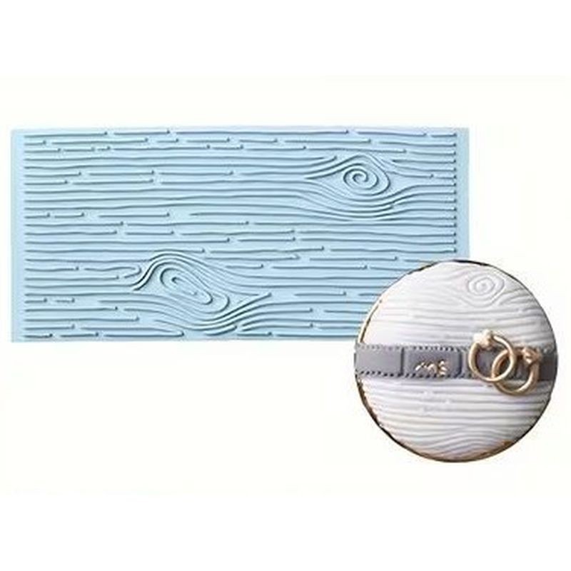 Woodgrain Pattern Impression Mat 14.5cm x 6.9cm  - 2