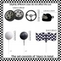 Racing Car Cake Topper Set – 16 Piece