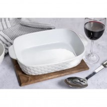 Cuisena Ceramic Baking Dish - White - 28cm