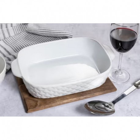 Cuisena Ceramic Baking Dish - White - 28cm