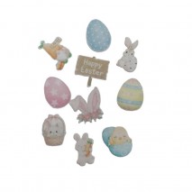 Cupcake Toppers - Edible Wafer Top - Multi Daisies 12pk Unbranded - 1