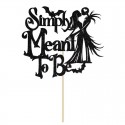 Simply Meant To Be Cake Topper