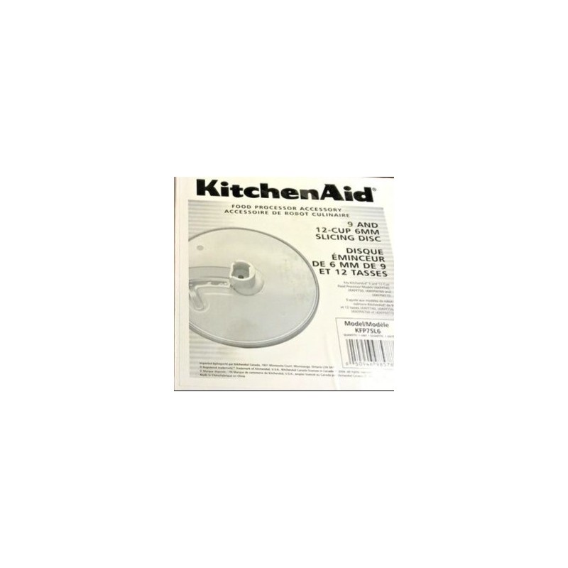 KitchenAid Food Processor Accessory - 9 and 12-Cup 6mm Slicing Disc