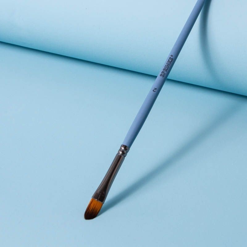 Sprinks Filbert Brush Number 2 - Blue