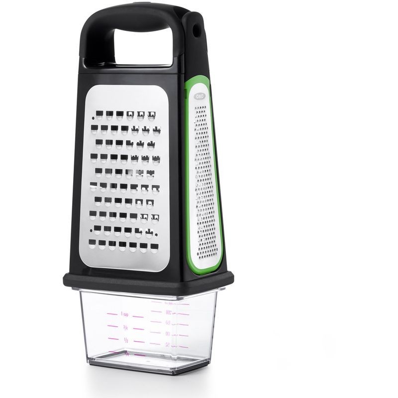 OXO Etched Box Grater with Removeable Zester OXO - 1