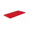 Chef Inox Cutting Board Polyethylene Red 530x325x20mm