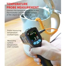 Mestek Infrared Digital Thermometer -50 to + 800c with probe Mestek - 1