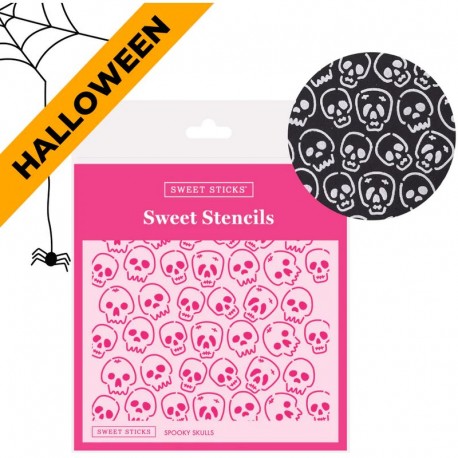 Sweet Sticks Spooky Skulls Stencil Sweet Sticks - 1