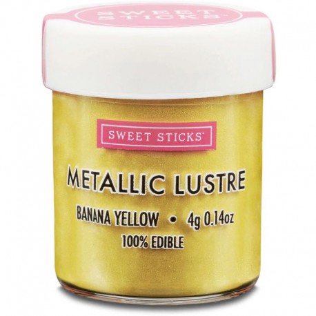 Sweet Sticks Metallic Lustre - Banana Yellow - 4g Sweet Sticks - 1