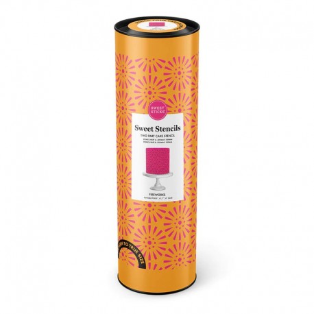 Sweet Sticks Cake Stencil - Fireworks Sweet Sticks - 1