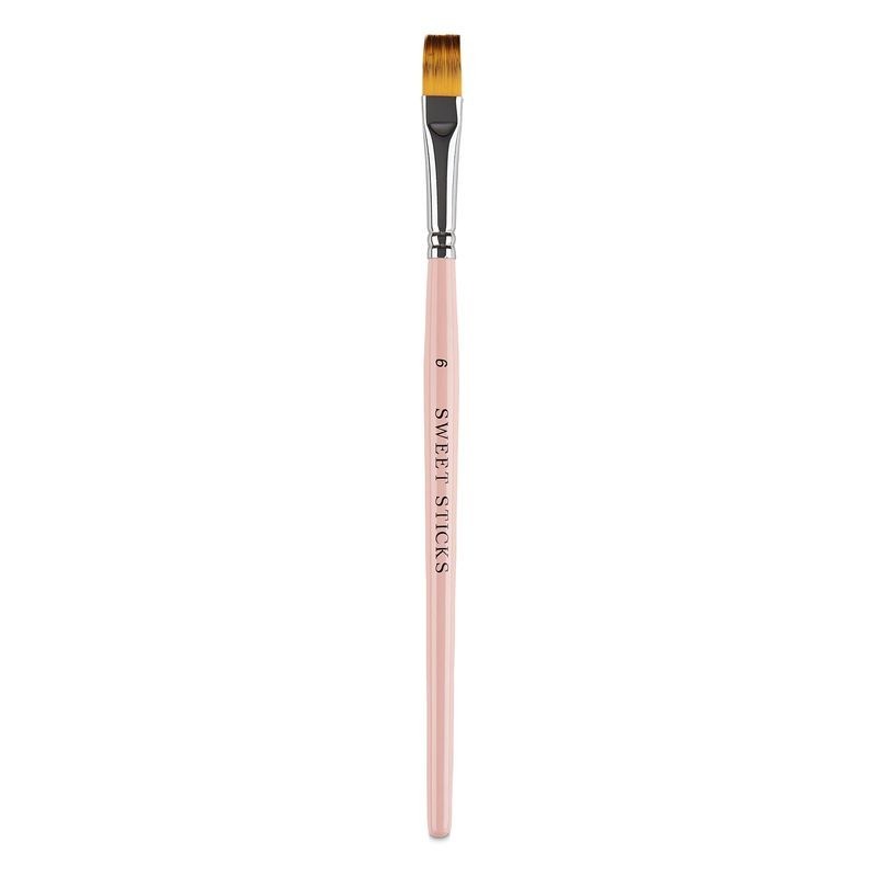 Sweet Sticks Flat Paint Brush Number 6 Sweet Sticks - 1