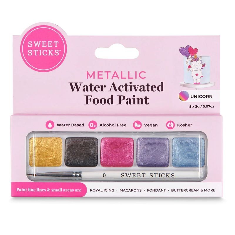 Sweet Sticks Water Activated Metallic Palette - Unicorn Sweet Sticks - 1