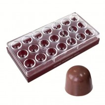 Polycarbonate Chocolate Mould – Classic Dome 21 Cavity