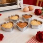 Aluminium Heart Cake Pan 3"