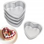 Aluminium Heart Cake Pan 3"