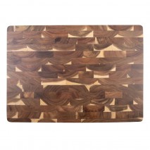 Alfresco Lane Acacia Wood End Grain Cutting Board - 50x35x3cm
