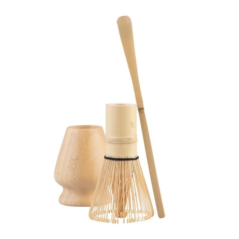 Teaology Bamboo Matcha Tea Whisk Set - 3 piece