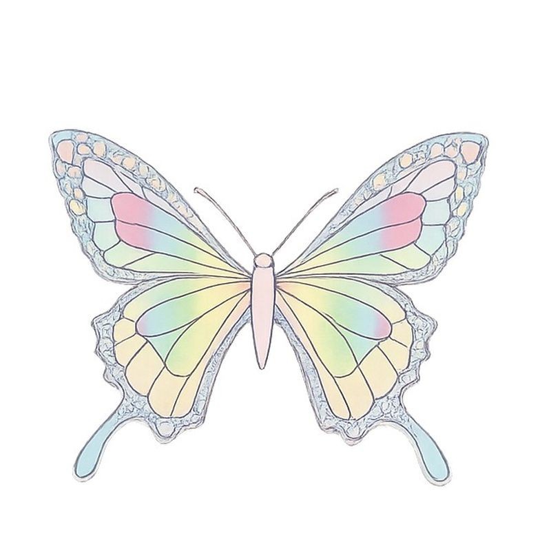 Cupcake Toppers - Edible Wafer Top - Pastel Butterflies 12pk