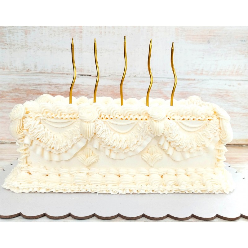 Rectangle Vintage Buttercream Cake Class