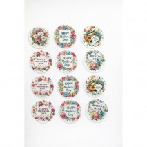 Cupcake Toppers - Edible Wafer Toppers 12pk Mothers Day 1