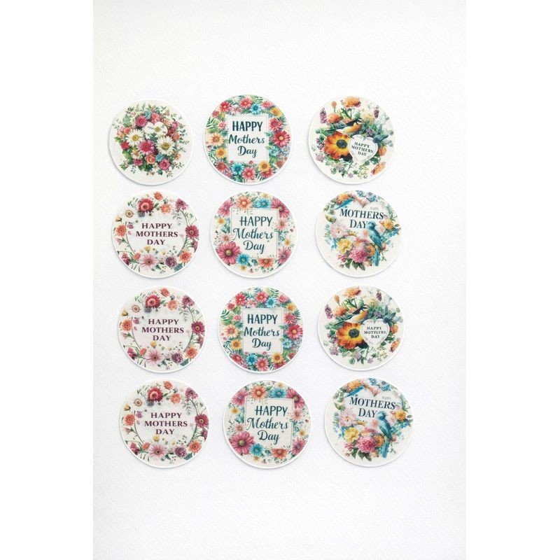 Cupcake Toppers - Edible Wafer Toppers 12pk Mothers Day 1