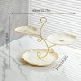 3 Tier Cupcake Stand Offset Cream & Gold Unbranded - 2