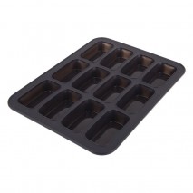 Daily Bake Silicone 12 Cup Mini Loaf Pan - Charcoal Daily Bake - 1