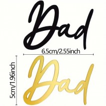 Acrylic Topper Gold Dad 1pc Unbranded - 1