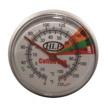HLP Coffee Pro Milk Thermometer 210mm probe - 43mm dial HLP Controls - 1