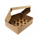 12 cupcakes x 12 pack Brown Cupcake Box with PVC Window Bake Group