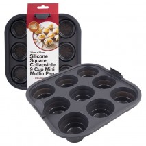 Mini Muffin Silicone Collapisble Pan - Square 22x22cm Daily Bake - 1