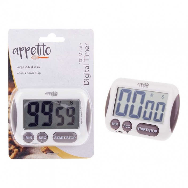 Appetito Digital Timer Large Screen 100m Appetito - 1