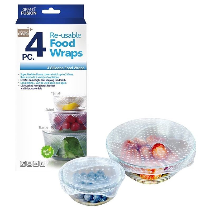 Grand Fusion Silicone Food Wraps 4pk Grand Fusion - 1