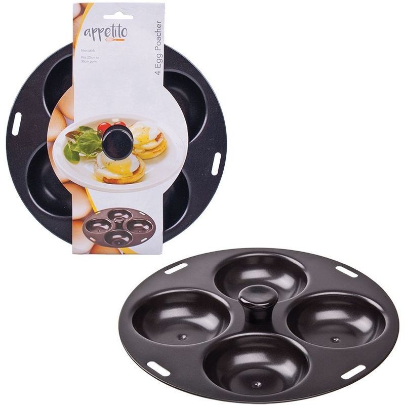 Appetito Non-Stick 4 Cup Egg Poacher Appetito - 1