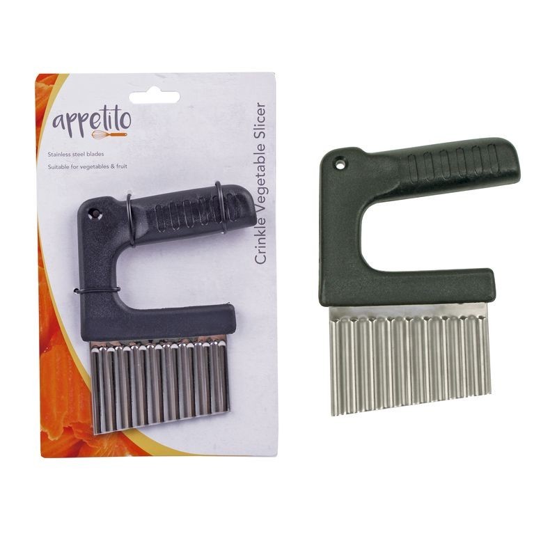 Appetito Crinkle Vegetable Slice - Black Appetito - 1