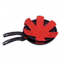Appetito Felt Pot & Pan Protectors Set 2 - Red Appetito - 1