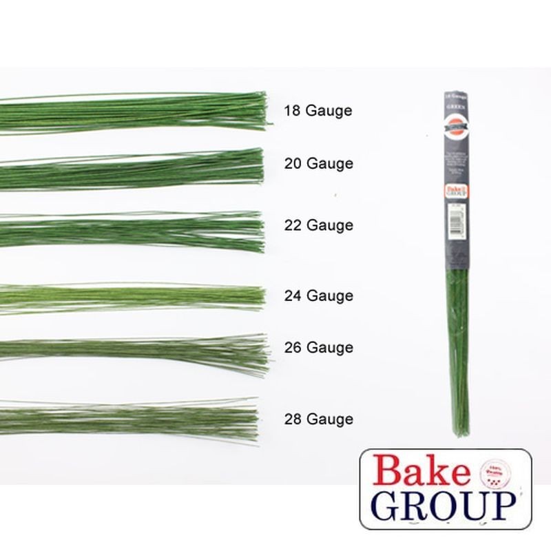 BG Flower Wire GRN 28 Gauge 50Pk