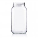 Plasdene Glass Round Food Jar with Twist Finish - 750ml 12 pack