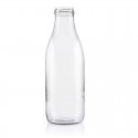 Plasdene Glass Juice Bottle with Twist Neck - 1 Litre 12 pack