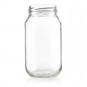 Plasdene Glass Round Food Jar with Twist Finish - 500ml 24 pack