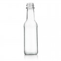 Plasdene Flint Glass Sauce Bottle with Snap & Screw Finish - 250ml 15 pack